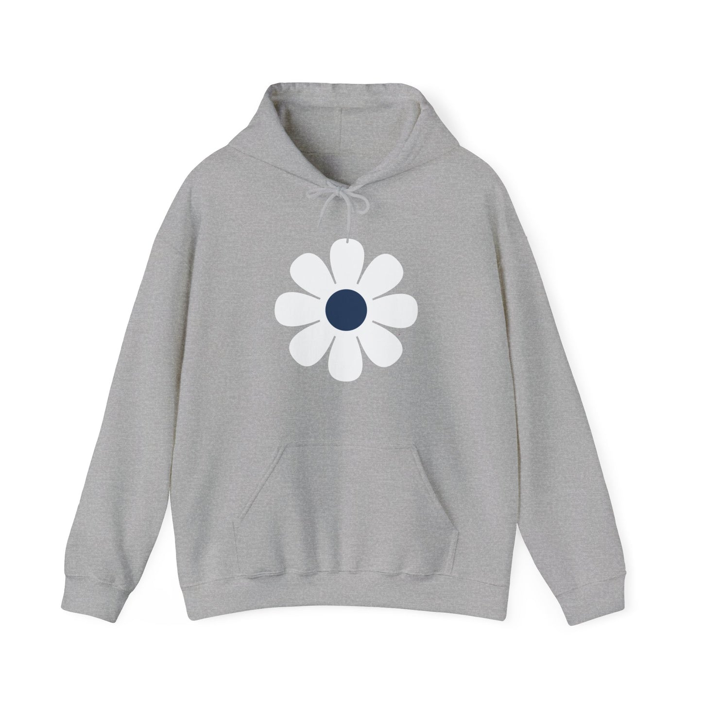 Retro Dark Blue Daisy Hoodie