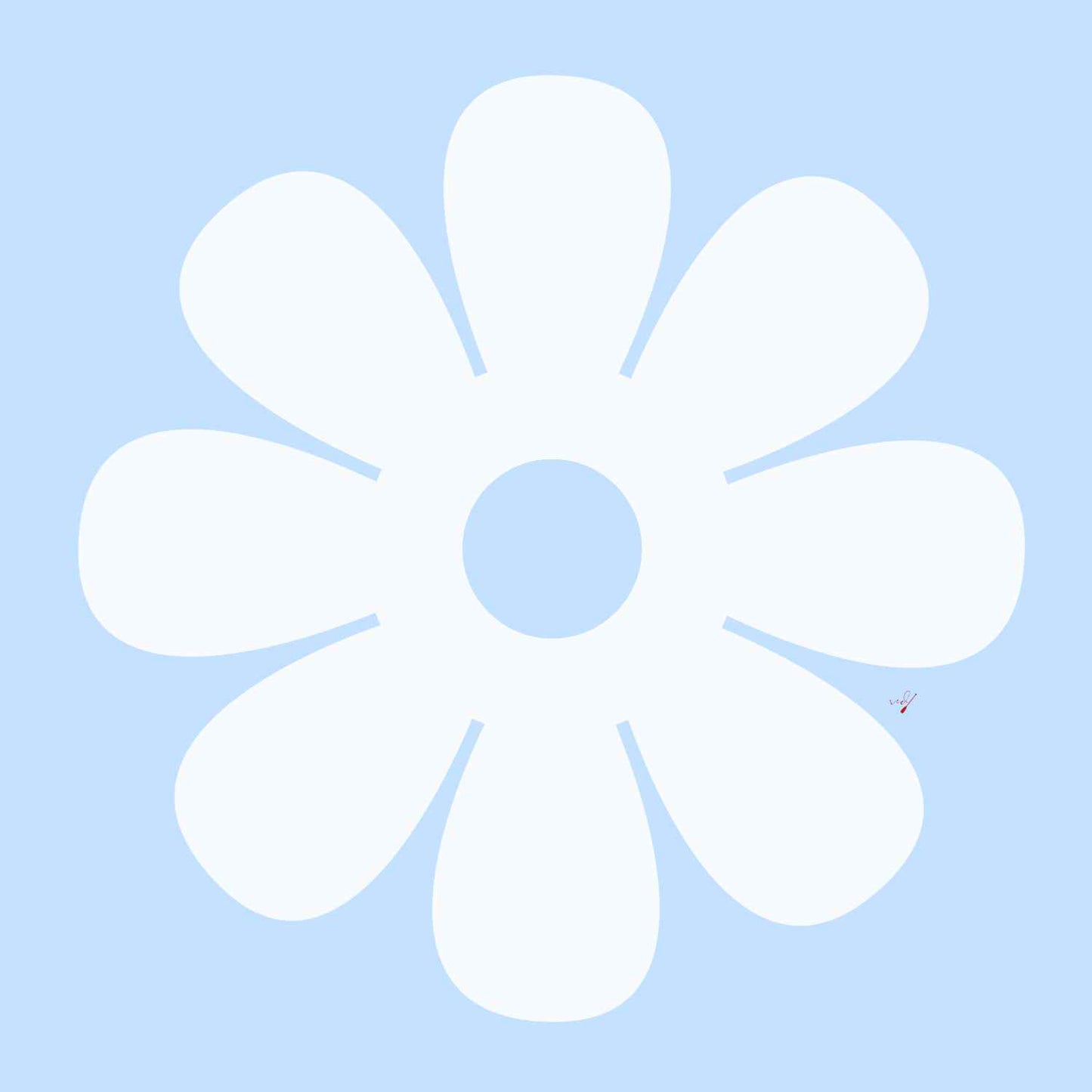 Retro Blue Daisy T-Shirt
