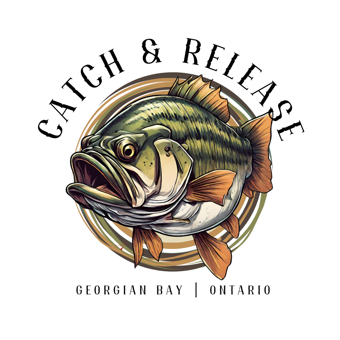 Catch & Release Georgian Bay Bass T-Shirt