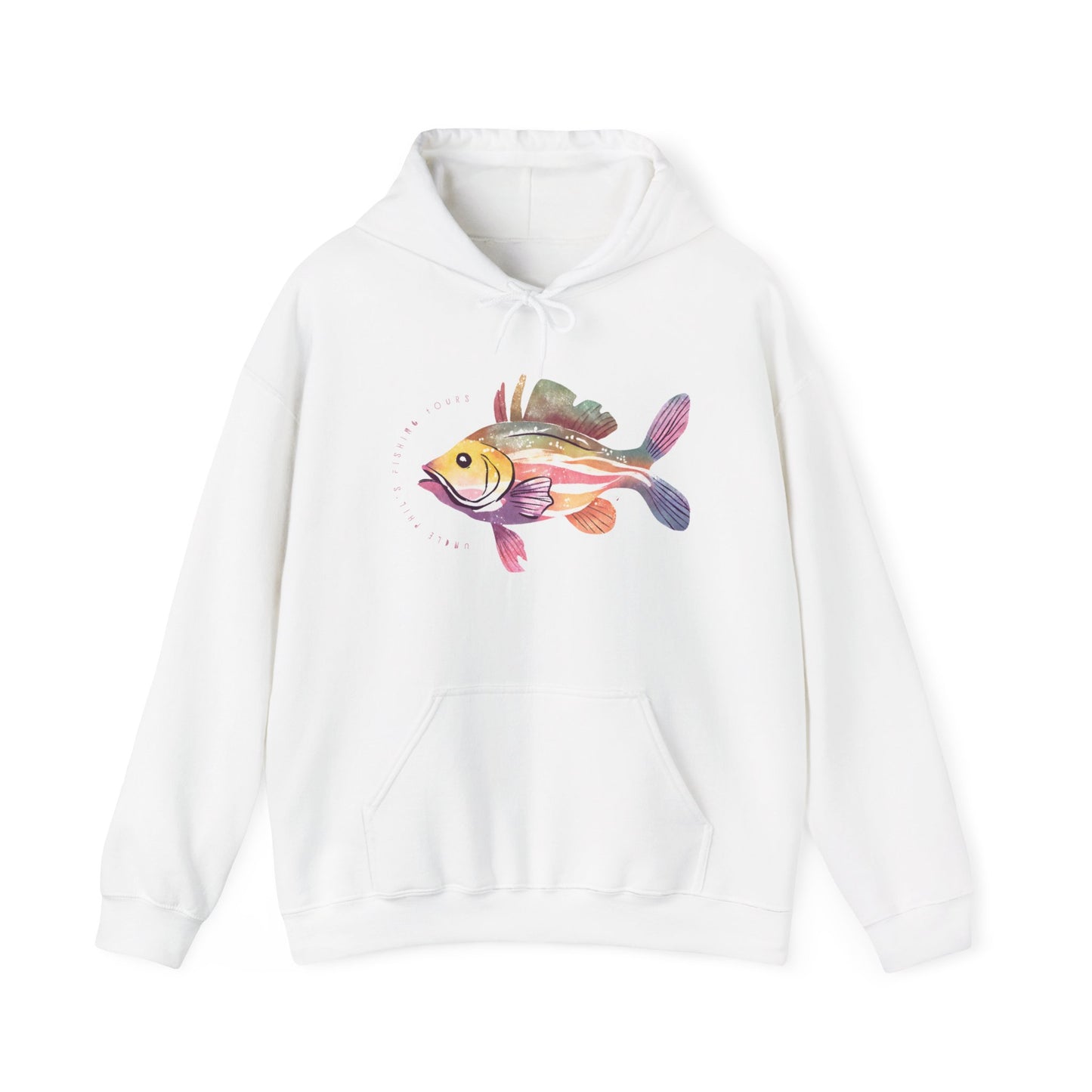 Uncle Phil's Fishing Tours Bubble Gum Fish Hoodie