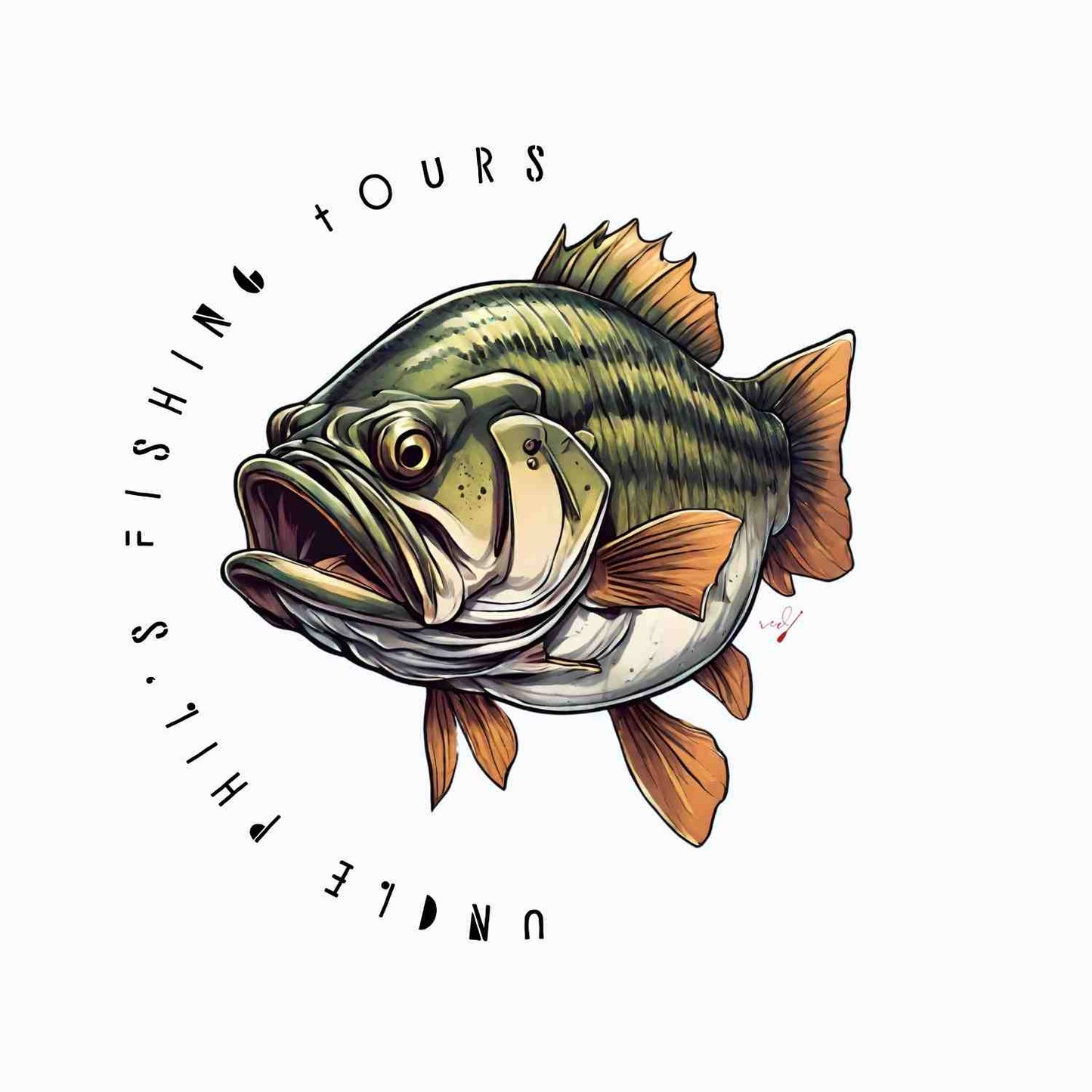 Uncle Phil's Fishing Tours Big Bass Hoodie
