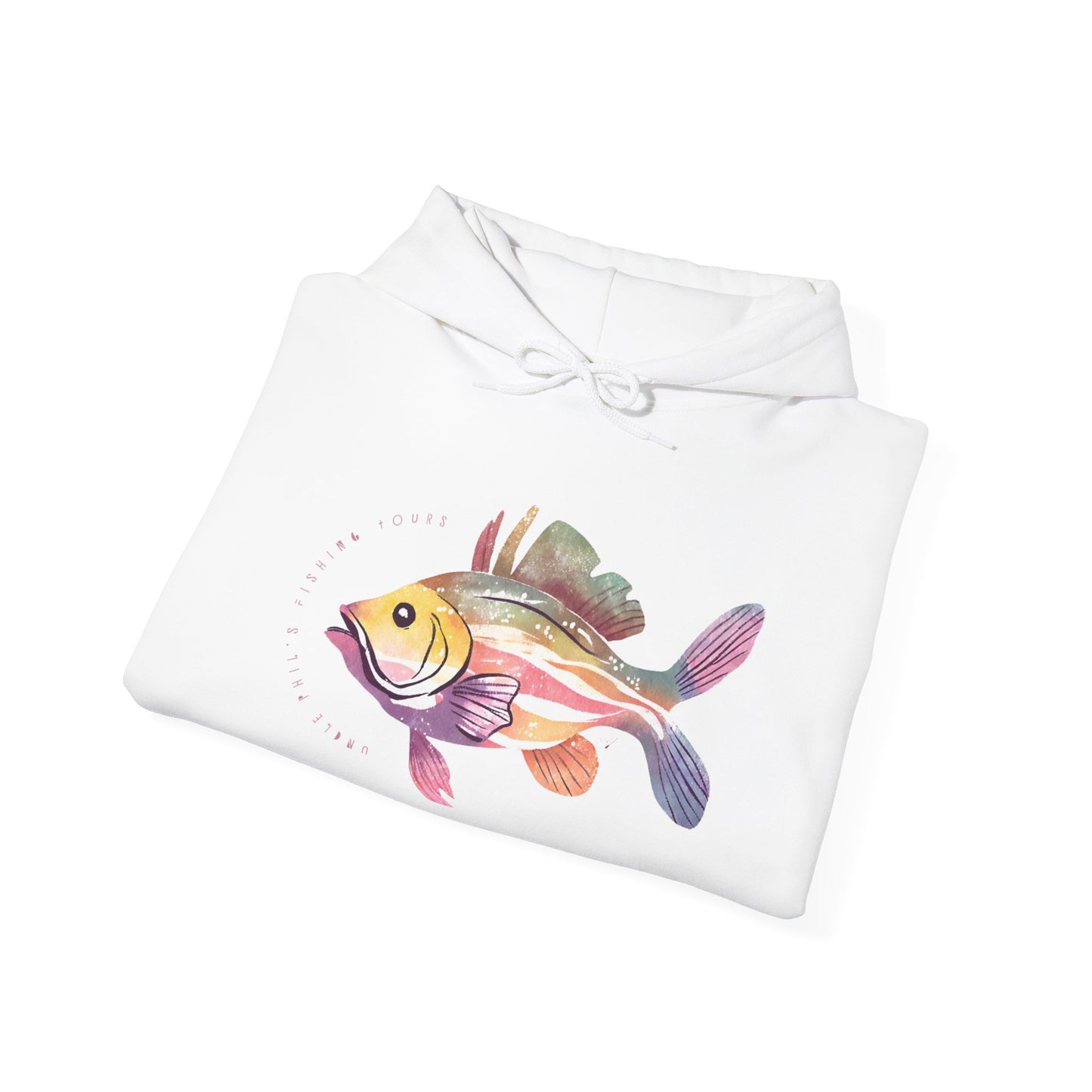 Uncle Phil's Fishing Tours Bubble Gum Fish Hoodie