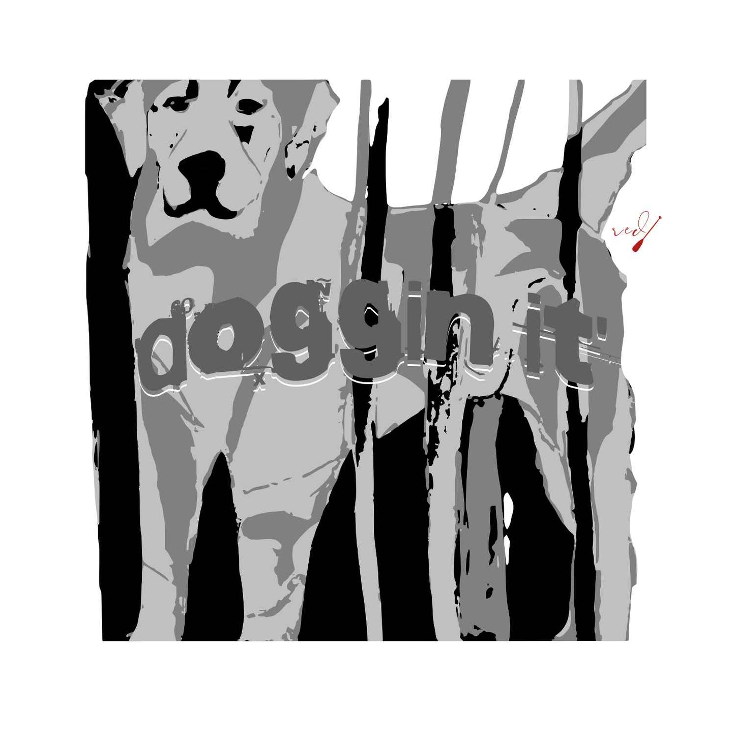 doggin it' Black Hoodie
