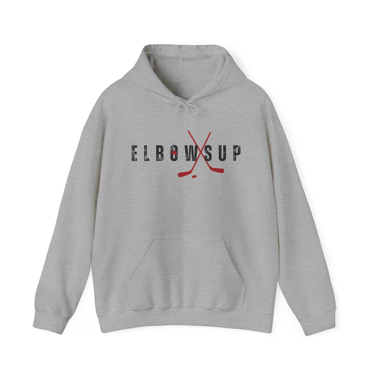Elbows Up Hockey Stick Hoodie