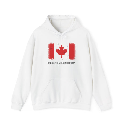 Uncle Phil's Fishing Tours Canada Flag Hoodie