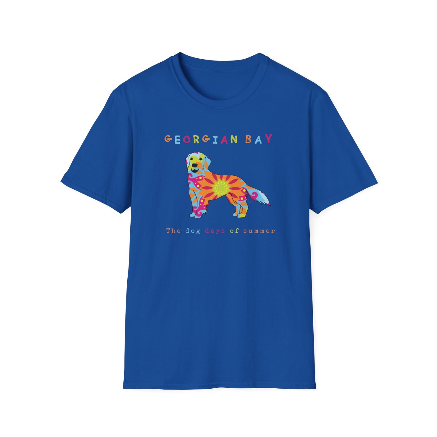 Georgian Bay Golden Retriever Dog Days Of Summer T-Shirt