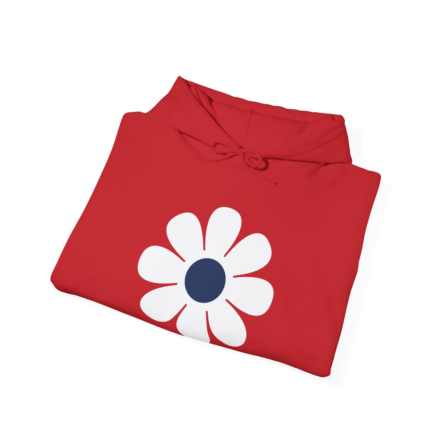 Retro Dark Blue Daisy Hoodie