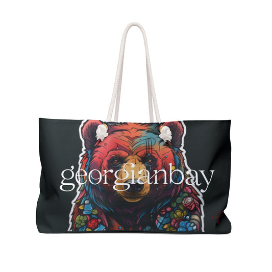 GEORGIAN BAY GRAFFITI BEAR WEEKENDER BAG