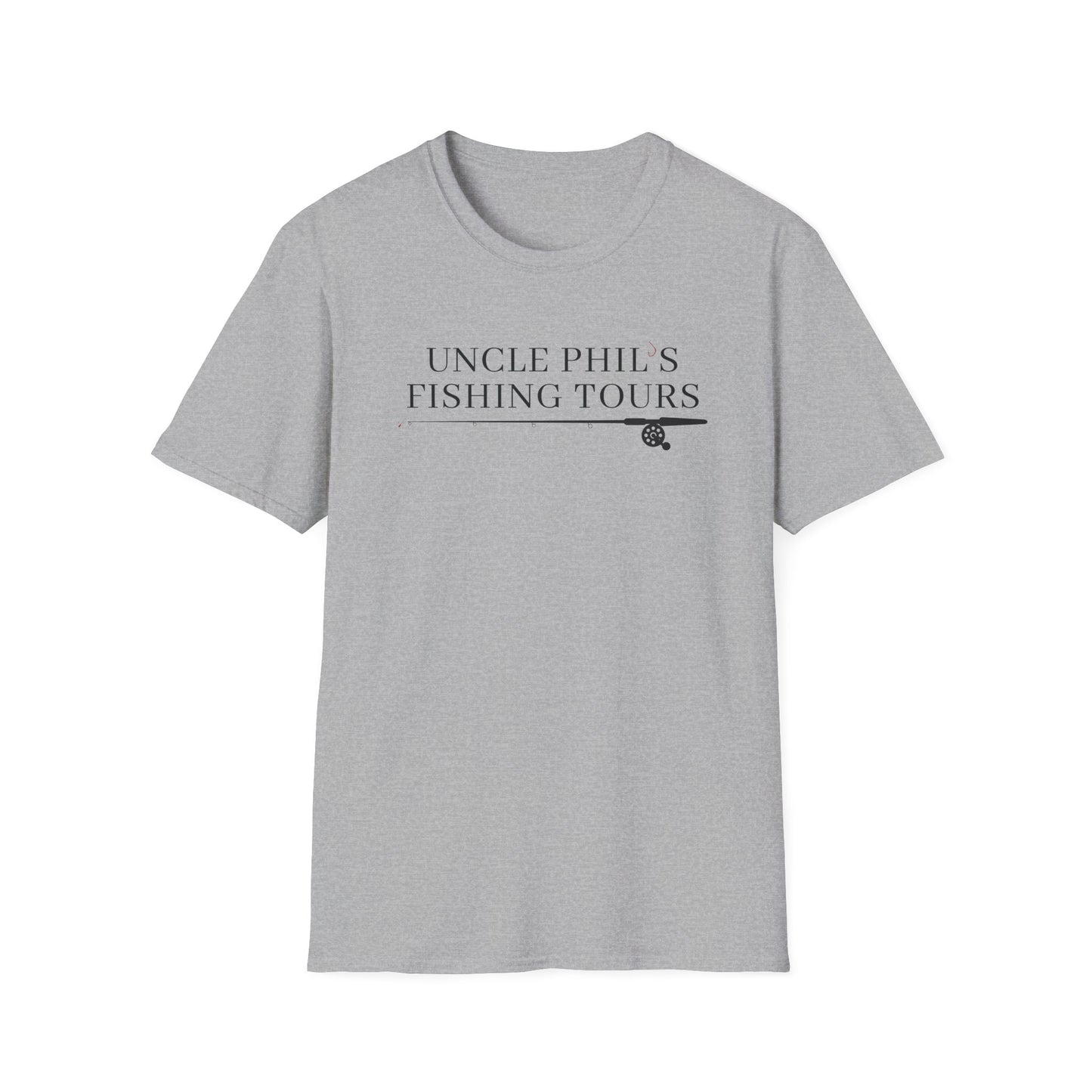 Uncle Phil's Fishing Tours Rod & Reel T-Shirt