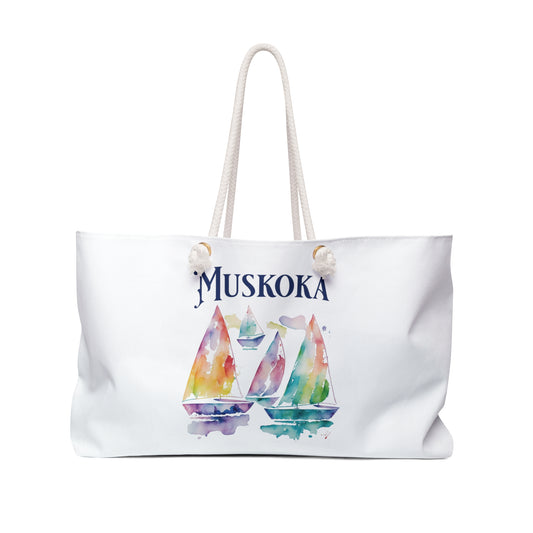 MUSKOKA SAILBOATS WEEKENDER BAG