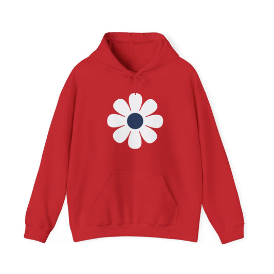 Retro Dark Blue Daisy Hoodie