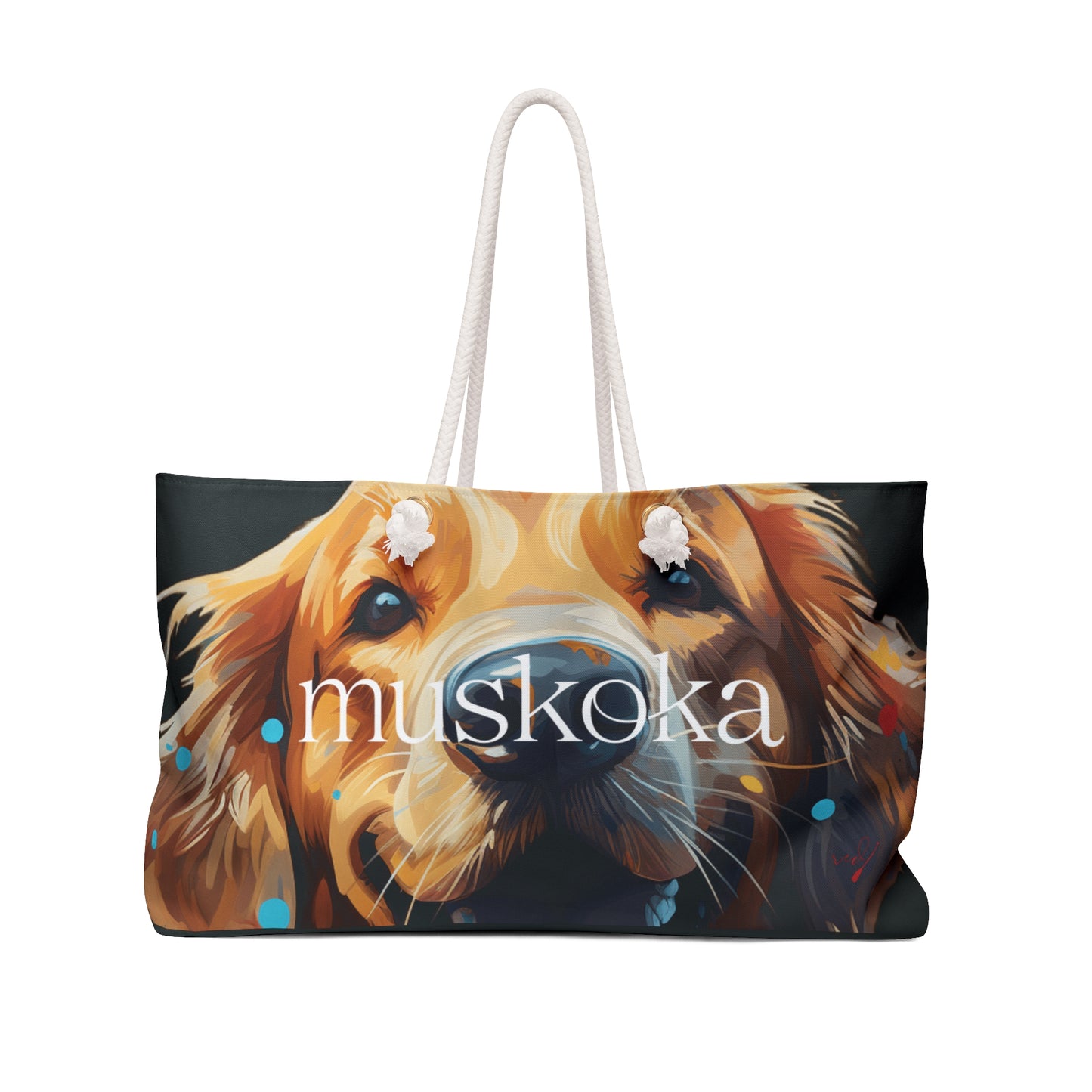 MUSKOKA GOLDEN RETRIEVER WEEKENDER BAG
