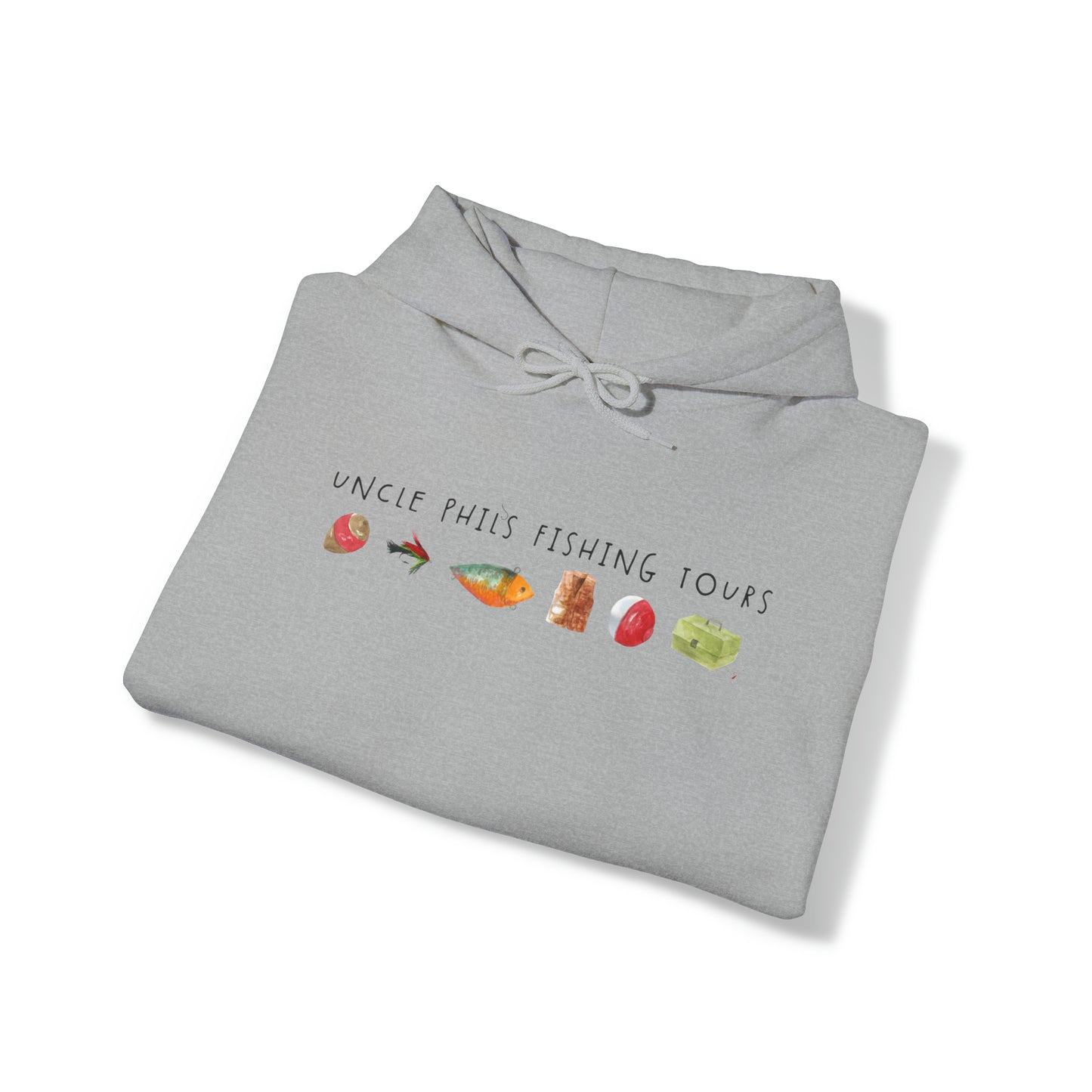 Uncle Phil's Fishing Tours Watercolour Lures Hoodie