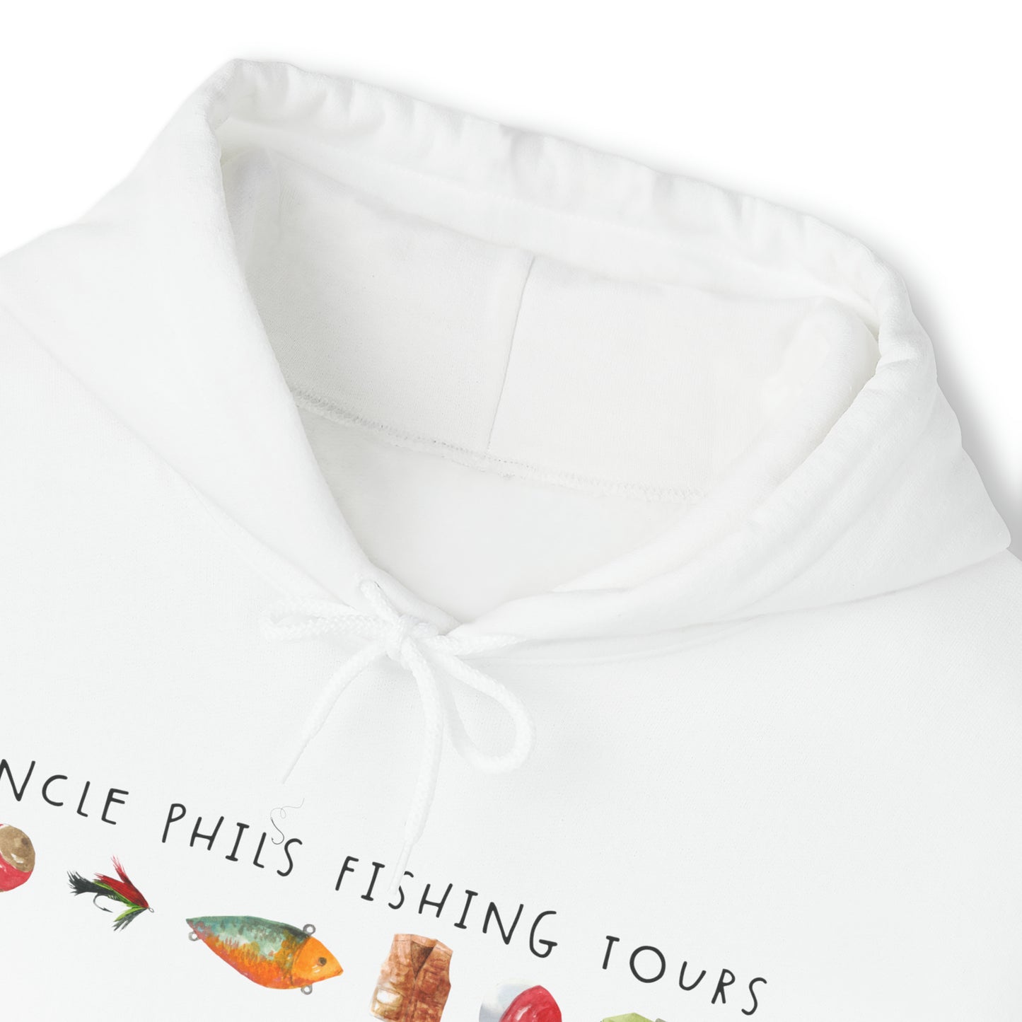 Uncle Phil's Fishing Tours Watercolour Lures Hoodie