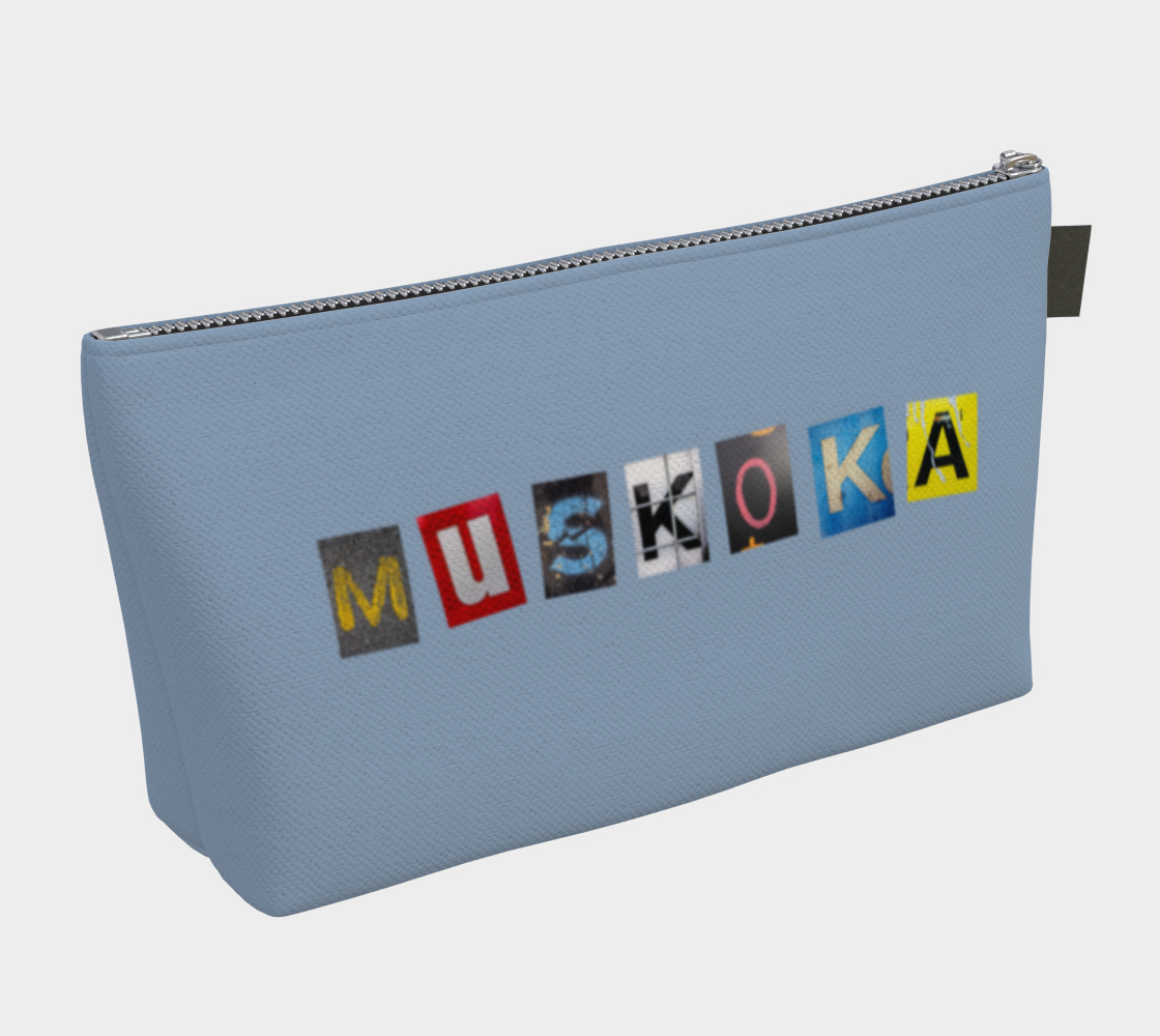 Muskoka Cut Out Letters MakeUp Bag