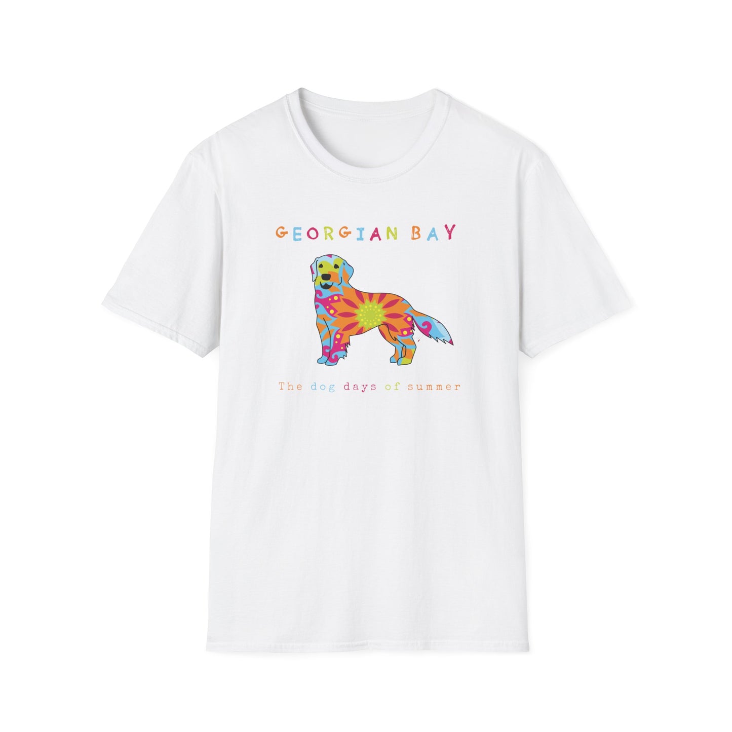 Georgian Bay Golden Retriever Dog Days Of Summer T-Shirt