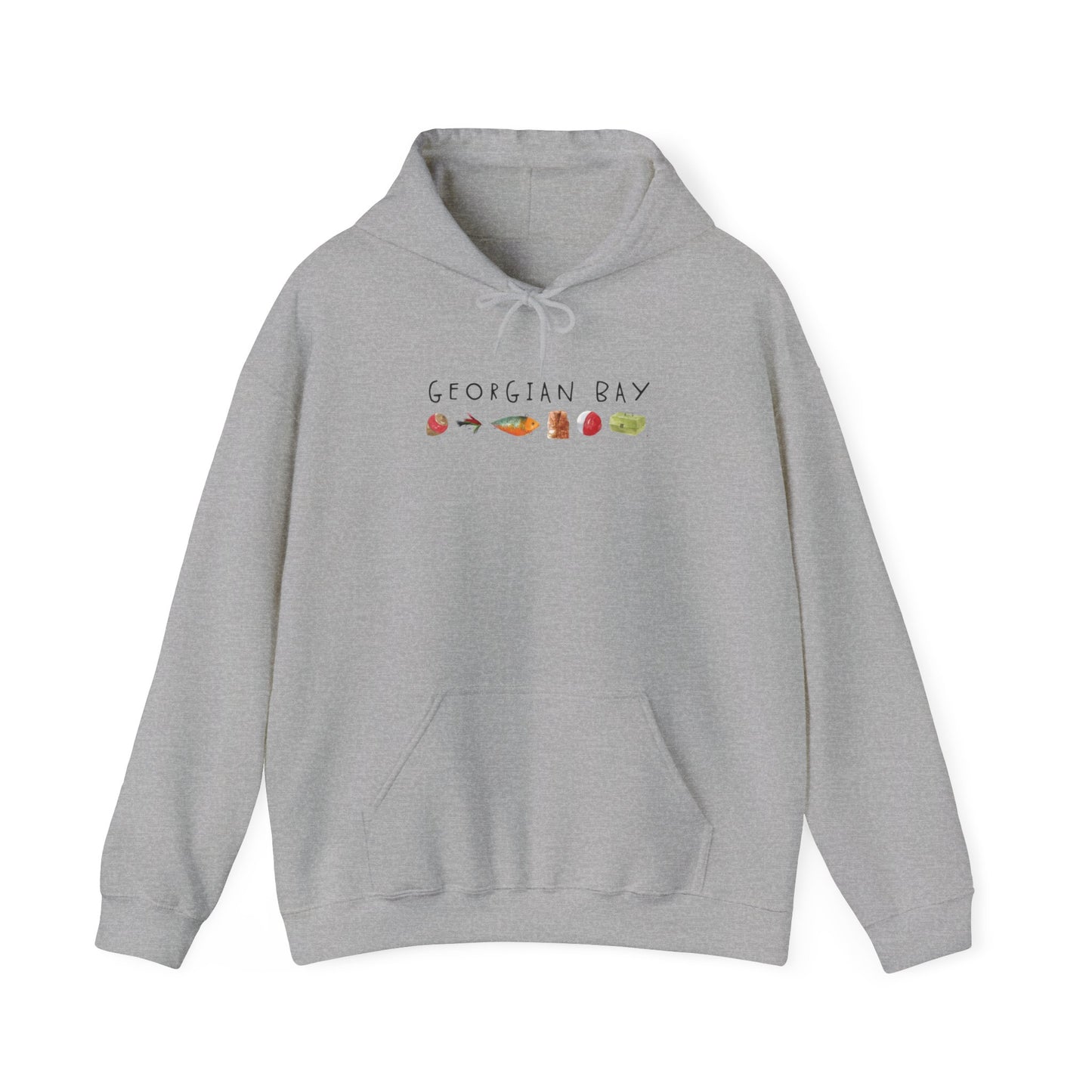 Georgian Bay Watercolour Lures Hoodie