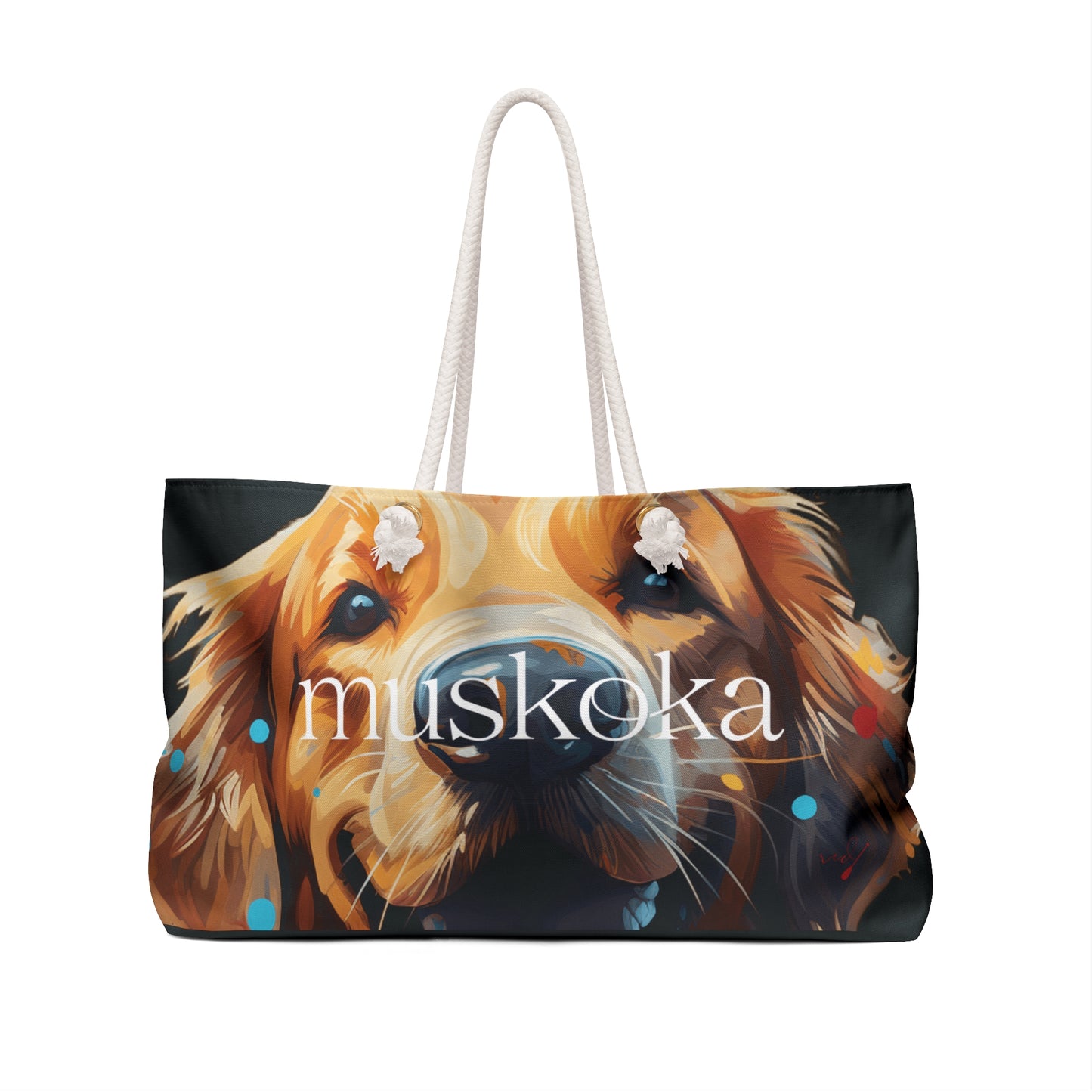 MUSKOKA GOLDEN RETRIEVER WEEKENDER BAG