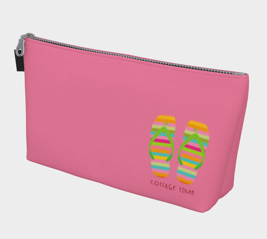 Cottage Time Flip Flop MakeUp Bag