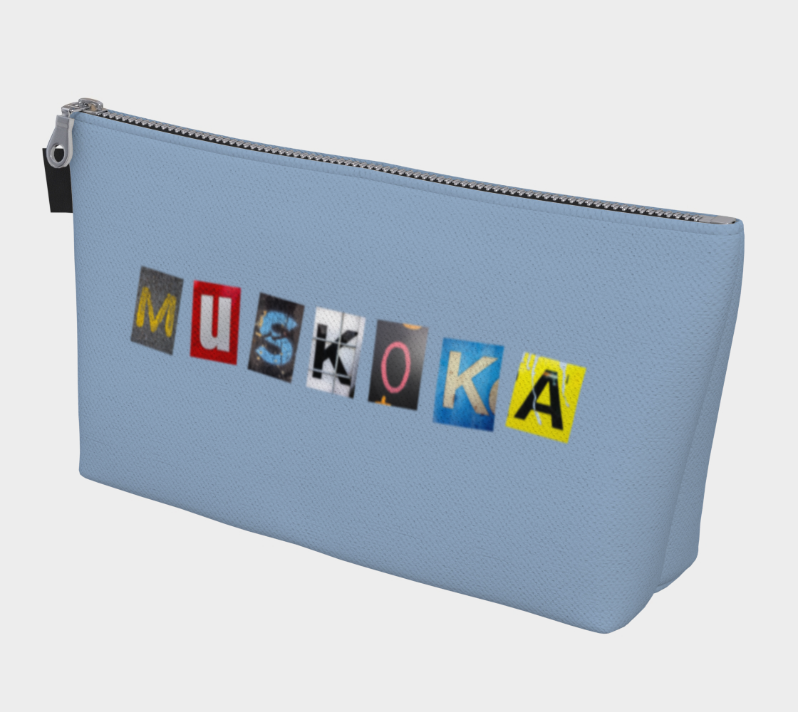 Muskoka Cut Out Letters MakeUp Bag