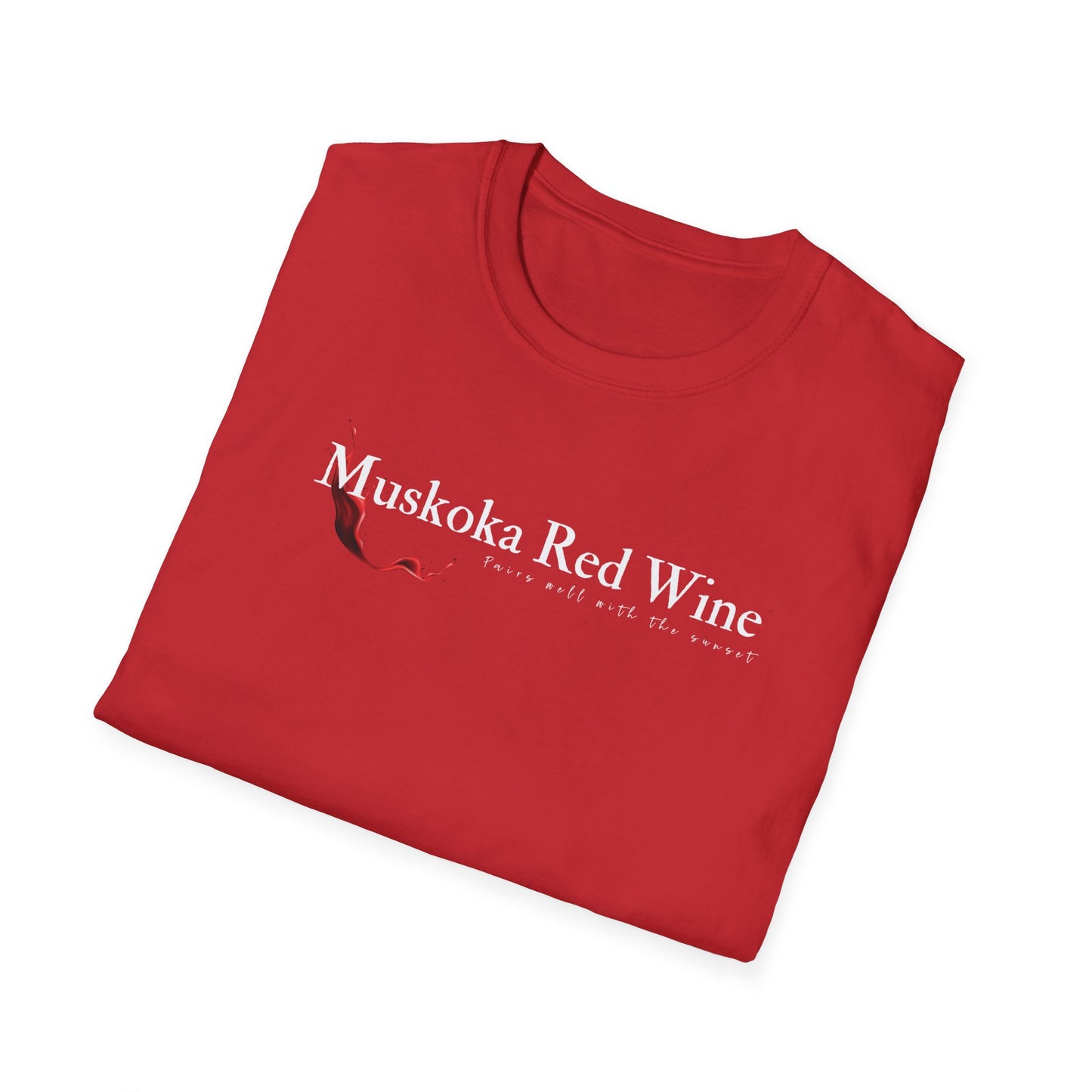 Muskoka Red Wine - Pairs Well With The Sunset T-Shirt