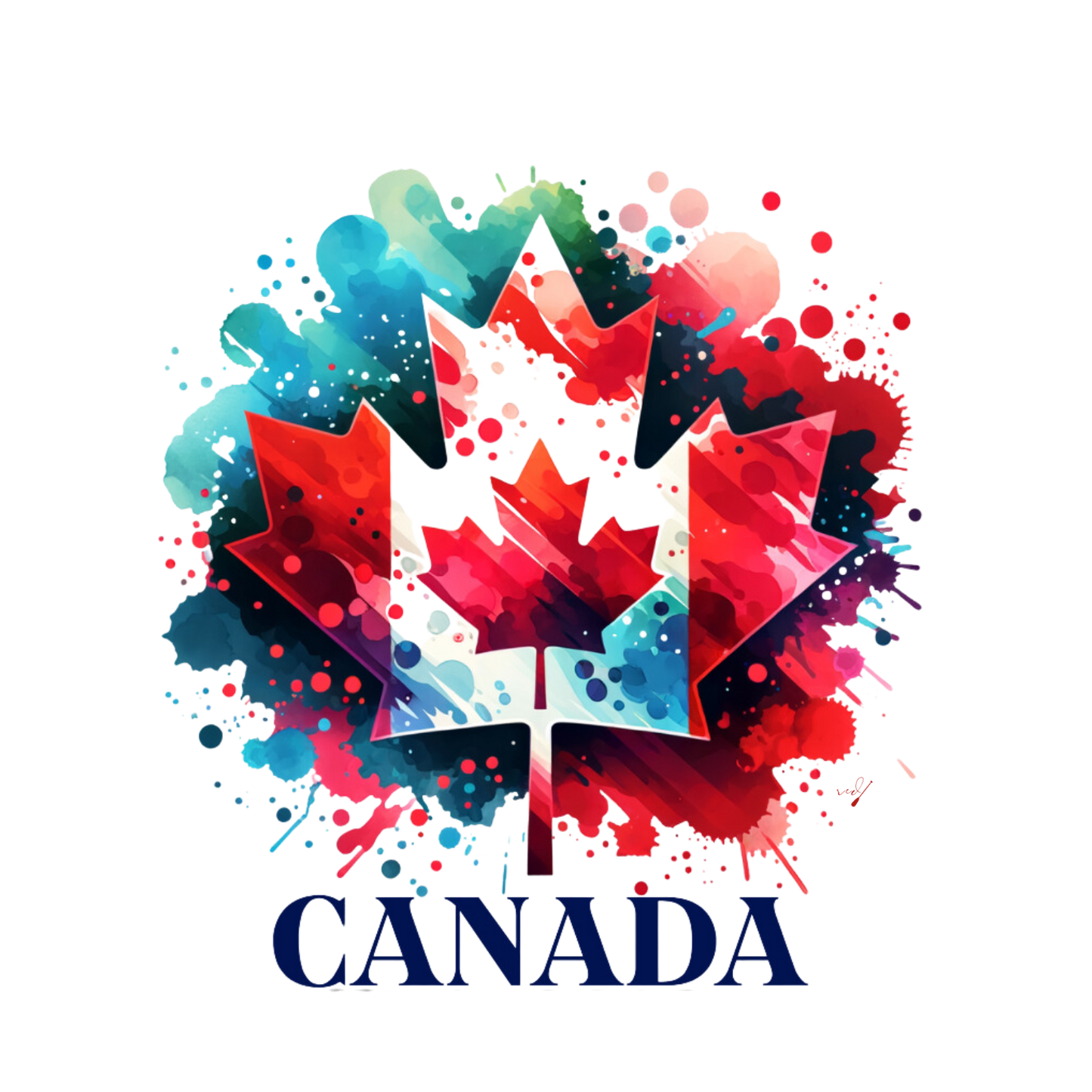 Canada Vibrant Maple Leaf Hoodie