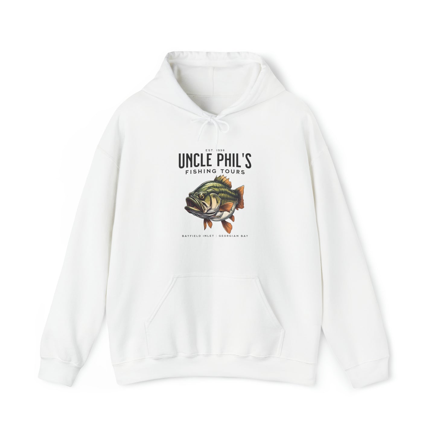 Uncle Phil's Fishing Tours Bayfield Inlet Bass Hoodie