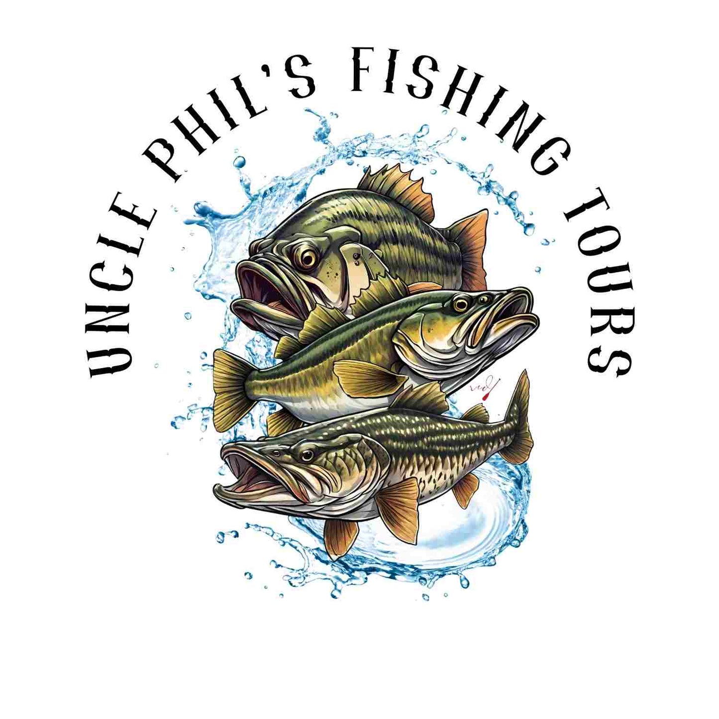 Uncle Phil's Fishing Tours Stacked Fish Hoodie