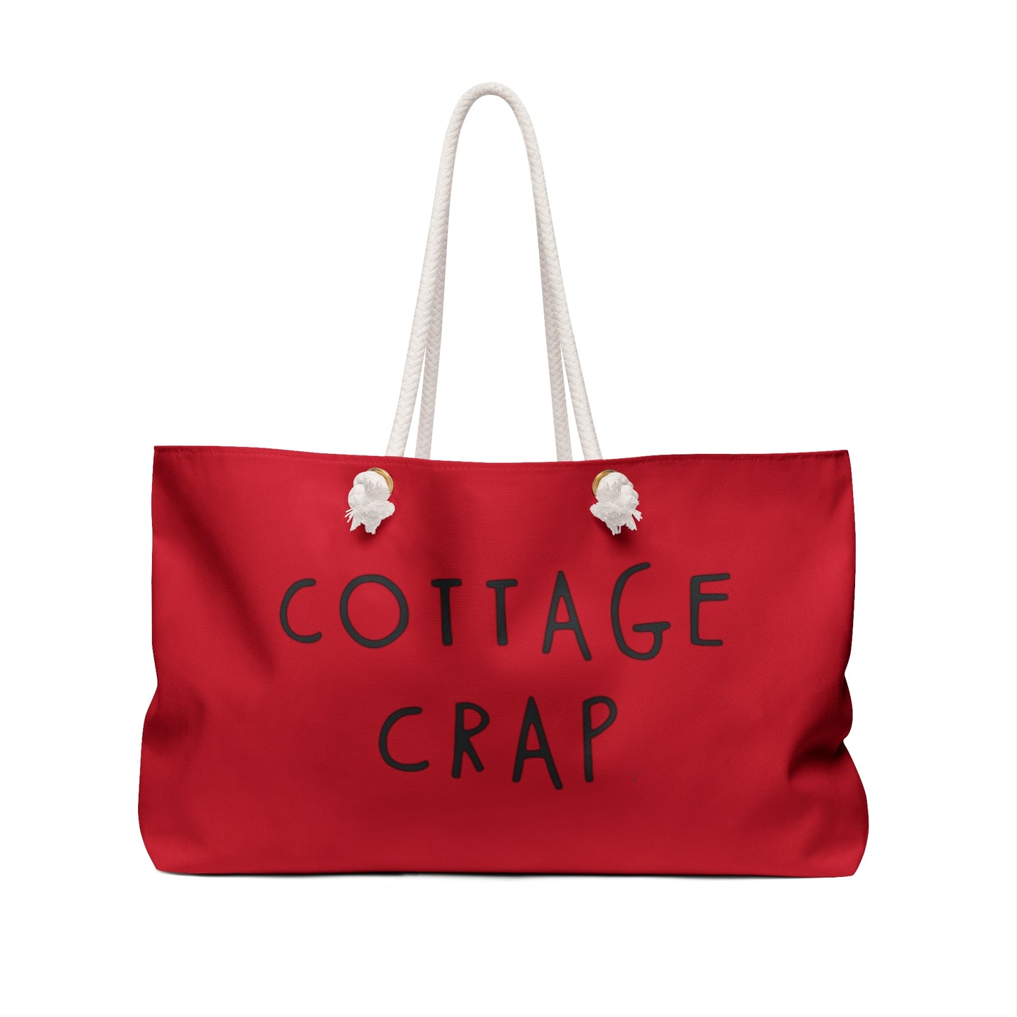 COTTAGE CRAP RED WEEKENDER BAG