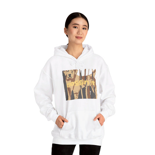 doggin it' Brown Hoodie
