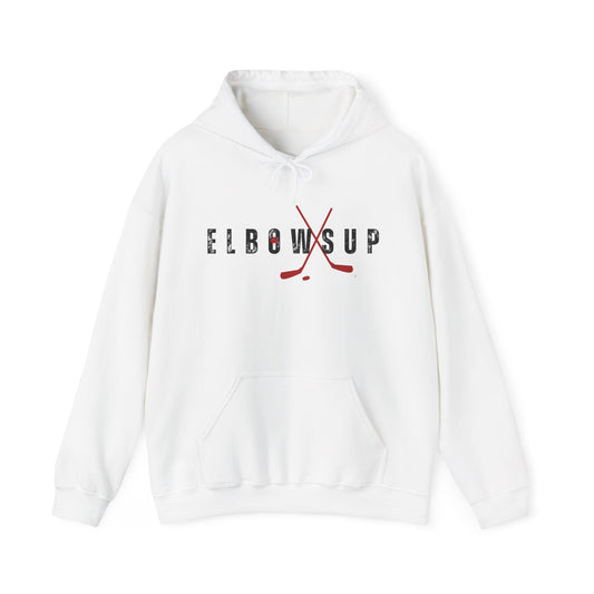 Elbows Up Hockey Stick Hoodie