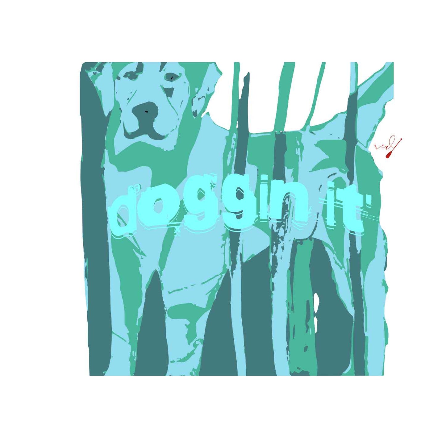 doggin it' Blue T-Shirt