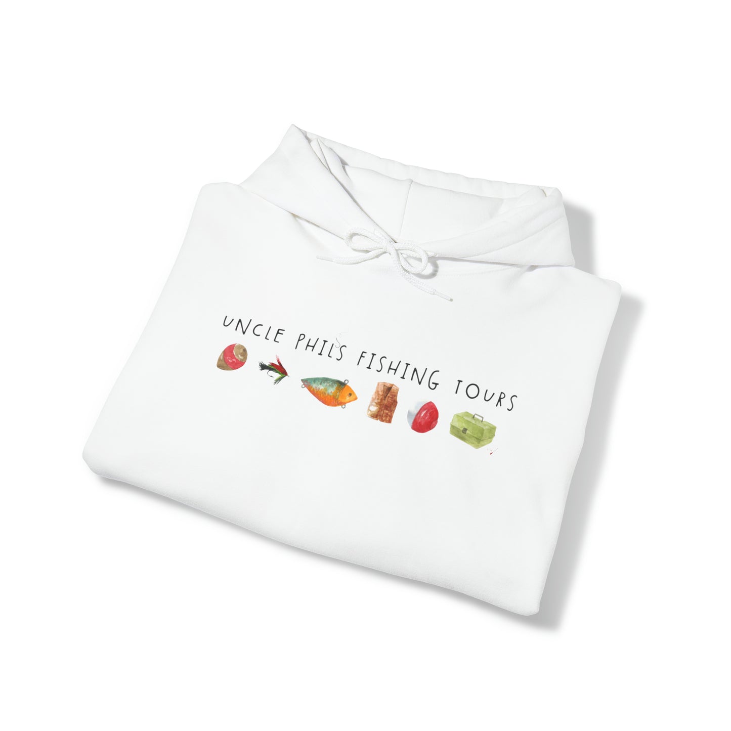 Uncle Phil's Fishing Tours Watercolour Lures Hoodie