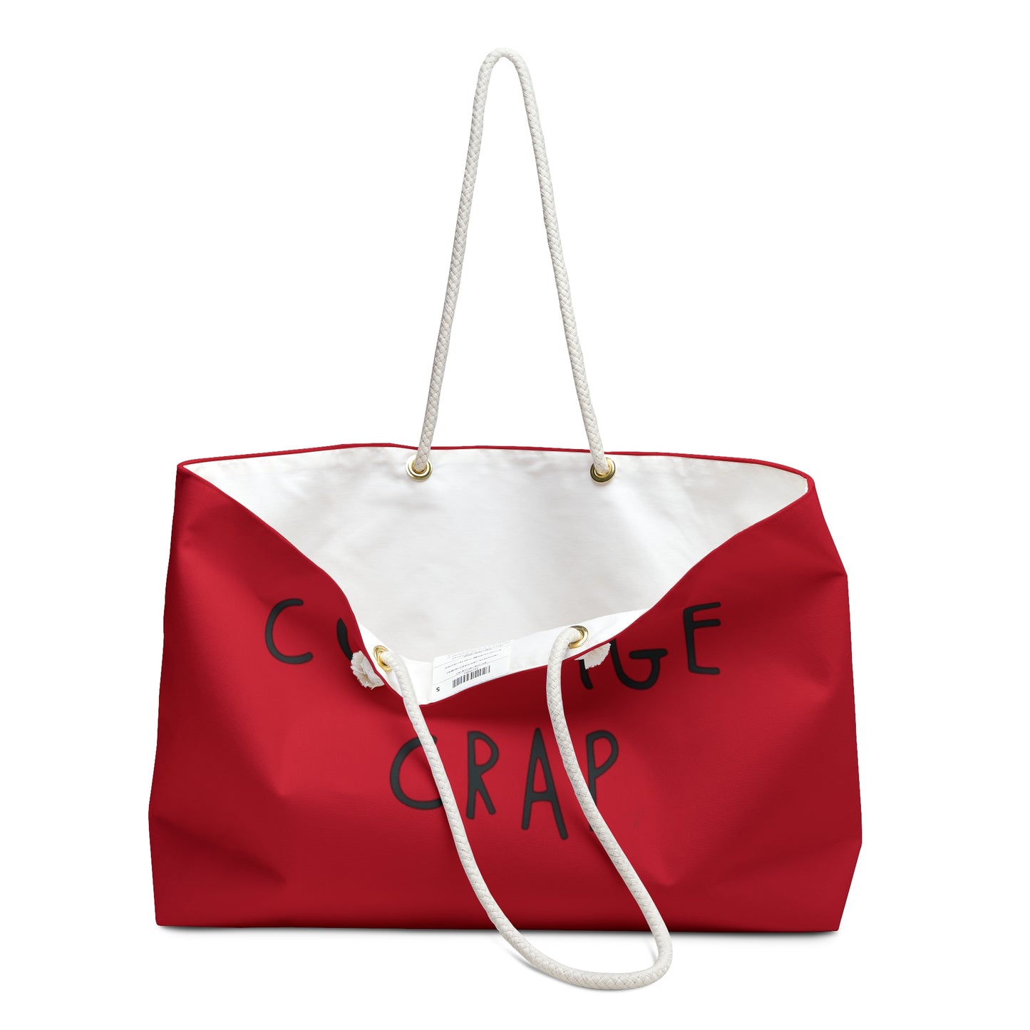 COTTAGE CRAP RED WEEKENDER BAG