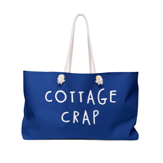 COTTAGE CRAP BLUE WEEKENDER BAG