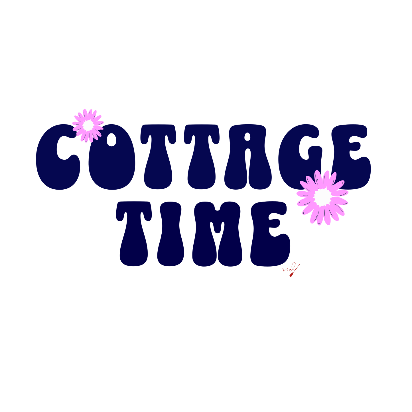 Cottage Time Flowers Hoodie