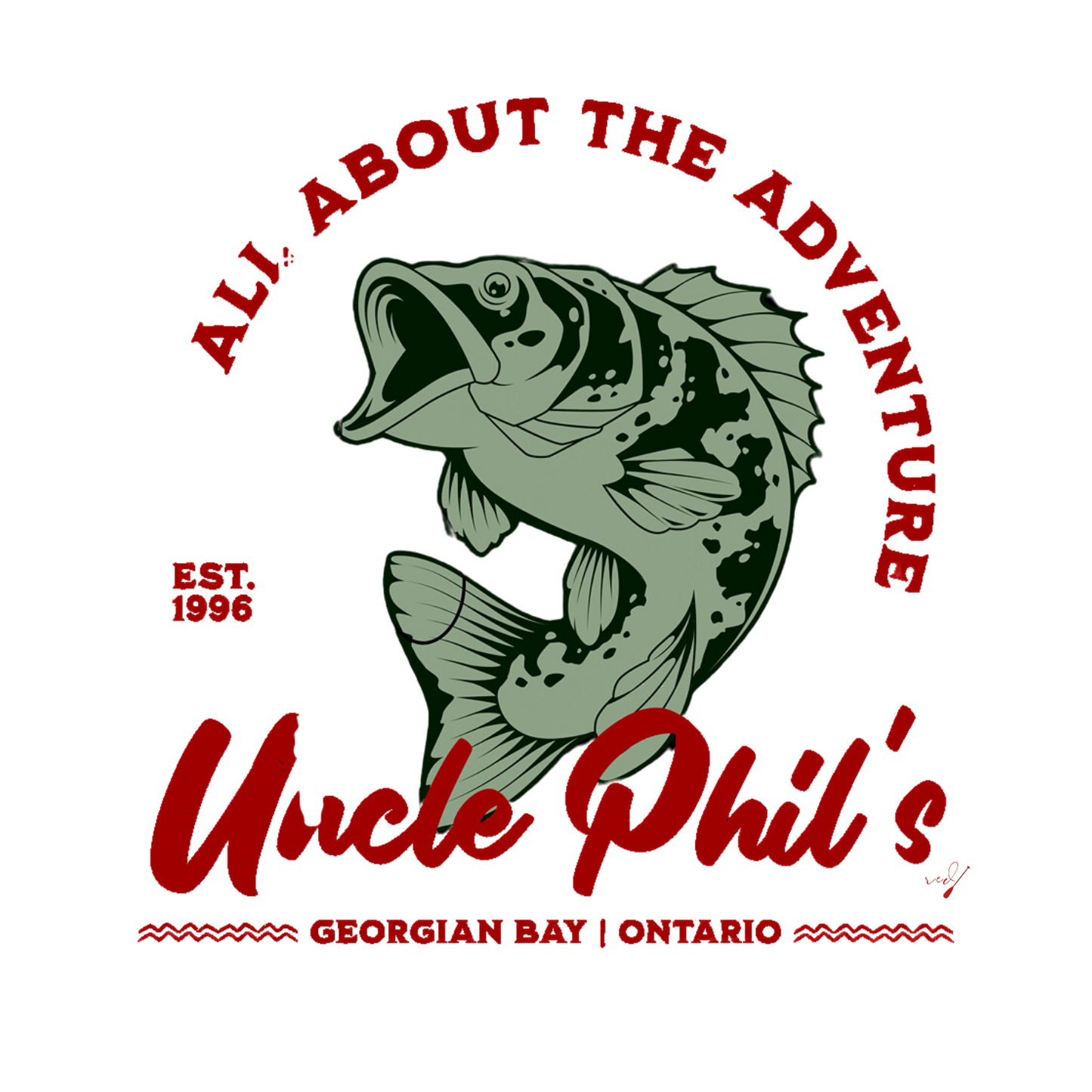 Uncle Phil's Fishing Tours - All About The Adventure T-Shirt